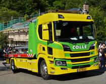 Scania Abschlepper war in Lasauvage zu sehen(L). 05.09.21