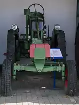 Mitte August 2021 war im DDR-Museum Dargen dieser Geräteträger RS 08/15 Maulwurf zu sehen.