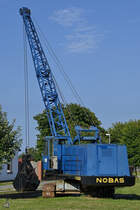 Ein Exponat der Ausstellung im DDR-Museum Dargen ist dieser NOBAS UB 1212 Seilbagger. (August 2021)