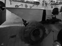 Der Vorderkipper Picco I aus der DDR wurde bei seinen Nutzern auch gerne Dreikantfeile genannt. (DDR-Museum Dargen, August 2021)