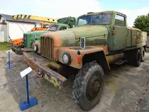 Ein Exponat der Ausstellung im DDR-Museum Dargen ist dieser IFA G5 mit Tankaufbau. (August 2021)