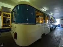 Dieser Wohnwagen aus DDR-Zeiten war Mitte August 2021 im DDR-Museum Dargen ausgestellt.