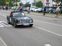 Ein Triumph TR4 war bei der 2000km durch Deutschland in Chemnitz auch zu sehen, 24.07.07