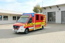 Neuer Feuerwehr Hofheim am Taunus Mercedes Benz Sprinter ELW am 10.09.21 bei einen Fototermin