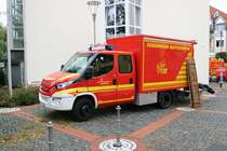 Feuerwehr Hattersheim IVECO Daily GW-L am 11.09.21 bei der 112 Jahre Feier auf dem Markplatz