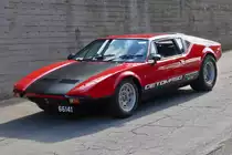 De Tomaso Panthera, auf der Suche nach einem Stellplatz beim Oldtimertreffen „History Vehicles“ in Lasauvage(L). 05.09.2021