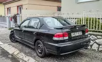 Rückansicht: Honda Civic Mk6 Sedan mit dem berühmten 1.6 VTEC Motor. 160Ps aus einem 1.6 liter Saugmotor wäre auch mit heutiger Technik nicht schlecht... Aufnahme: 13.11.2020.