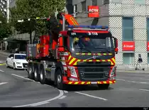 Volvo Spez. Aufbau als Abschlepper für LKW unterwegs in Lausanne am 21.09.2021