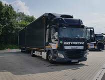 =DAF CF der Spedition KOTTMEYER rastet an der A 7 im Juni 2021