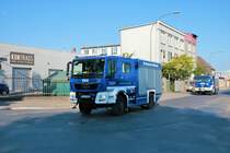 THW Frankfurt am Main MAN TGM GKW am 25.09.21 im Osthafen 