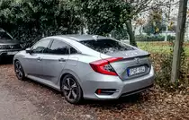 Rückansicht: Honda Civic Sedan 10. Generation in November 2020.