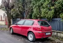 Rückansicht: Alfa-Romeo 147 in November 2020.