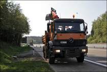 Nach dem Einbau des Schotters konnte diese zwei folgenden Aufnahmen angefertigt werden. Im Hintergrund die Talbr�cke Homert mit 500 m �ber NN....
