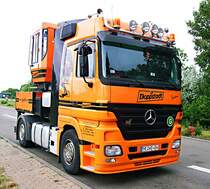 Mercedes-Benz Actros mit Wechselaufbau  Kran 