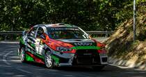 Mitsubishi Lancer Evo X Rallye. Aufnahme: Bergrennen Pécs, 09.2021.