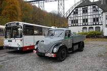 Magirus-Deutz Rundhauber der Stadtwerke Wuppertal aufgenommen beim M�ngstener Br�ckenfest Okt.2008 

