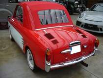 Heckansicht eines Autobianchi Bianchina Coupe. Classic Remise Düsseldorf am 21.10.2021.