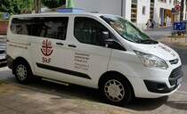 =Ford Transit Custum vom  Sozialdienst katholischer Frauen e.V.  steht im Juli 2021 in Fulda