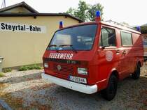 VW-LT35 als KLF im Einsatz für die ÖGEG vor dem Museumsbahnhof Grünburg; 210915