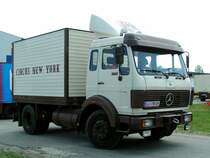 MB1622 des CircusNewYork gastiert in Ried i.I., (Interessant auch, da� es dieses amtliche Kennzeichen LL796GH gleich nochmals bei diesem Zirkus gibt);090424