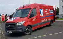 =MB Sprinter der Metallbauer FRITZ & WENK steht im Juli 2021 in Hünfeld