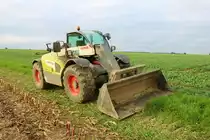 LU Norbert Mäser Claas Scorpion 6030 am 30.10.21 bei der Maisernte in der Wetterau