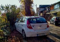 Rückansicht: Hyundai i30 (erste Generation). Foto: November 2020.