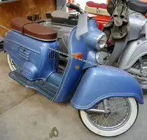 Adler Junior Luxus MR100, 98ccm, 4PS, 3-Gang, Dynastart, Vmax.78Km/h, Baujahr 1955, Breig's Motorrad-und Spielzeugmuseum, Sept.2021