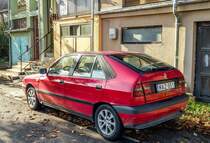 Rückansicht: Lancia Delta II. Foto: November 2020.