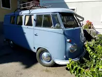 VW-T1 als Campingfahrzeug im Bereich des Traunsee; 210925