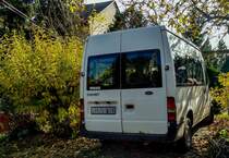 Rückansicht: Ford Transit der vierten Generation. Foto: November 2020.