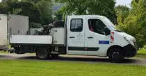 =Renault Master der städtischen Gärtnerei von FULDA bei Friedhofspflegearbeiten, 07-2021