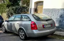 Rückansicht: MNissan primera P12. Foto: 11.2020.