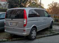 Rückansicht: Mercedes-Benz Viano 3. Generation. Foto: 11.2020.