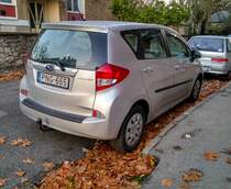 Rückansicht: Daihatsu Trezia. Foto: 11.2020