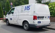 =VW T6 der Firma M+S steht im Juli 2021 in Hünfeld