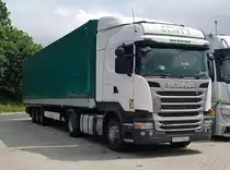 =Scania R 440-Sattelzug der Spedition JENTY mit bulgarischer Zulassung, 07-2021