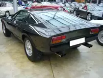 Heckansicht eines Maserati Khamsin aus dem Jahr 1981. Classic Remise Düsseldorf am 16.12.2021.