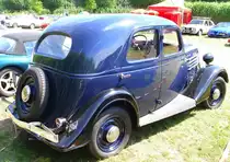 Heckansicht einer Renault Celtaquatre ZR2 Limousine. Aufgenommen an der so genannten Slide Show bei den Classic Days auf Schloss Dyck.