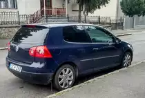 Rückansicht: VW Golf V dreitürer. November 2020