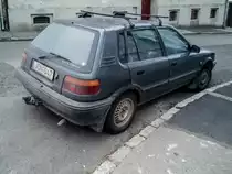 Rückansicht: Toyota Corolla E90, fotografiert in 11.2020