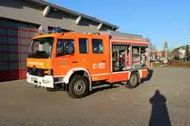 Feuerwehr Langenselbold Mercedes Benz Atego Ziegler LF10 (Florian Langenselbold 1-43-1) am 21.12.21 bei einen Fototermin