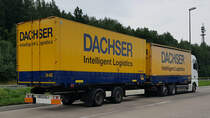 =MAN TGX-Hängerzug unterwegs für DACHSER-Logistics, 07-2021