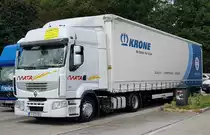 =Renault-Truck mit einem KRONE-Auflieger, 08-2021
