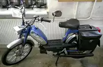 Hercules Optima 3, Moped mit 47ccm und 2,7PS, Vmax.40Km/h, Baujahr 1985, Breig's Motorrad-und Spielzeugmuseum, Sept.2021