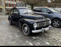 Oldtimer Volvo 444 in Aarberg am 31.12.2021