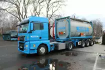 Spedition Richter MAN TGX am 08.01.22 in Frankfurt am Main 