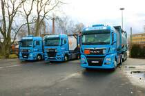 Spedition Richter MAN TGX am 08.01.22 in Frankfurt am Main