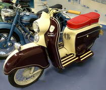 Adler Junior, Motorroller mit 98ccm und 4PS, Vmax.70Km/h, Baujahr 1957, Auto&Uhrenwelt Schramberg, Aug.2014