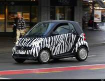 Smart in als Zebra unterwegs in Luzern am 30.12.2021